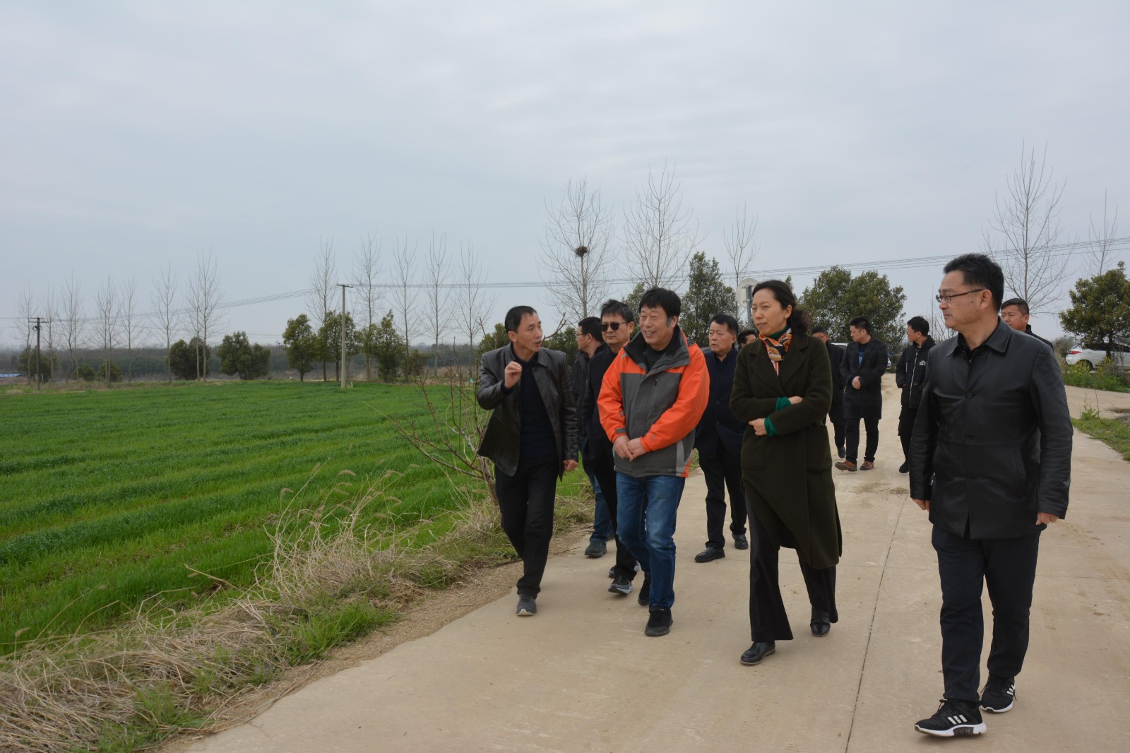 省农业农村厅农技人员指导农户进行田间管理