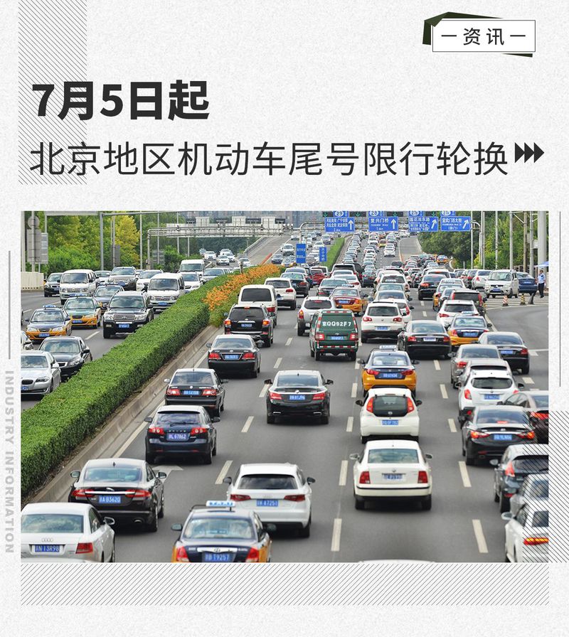 7月5日起北京地區機動車尾號限行輪換