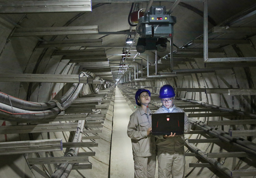 巢湖湖底電纜隧道內 來了機器人